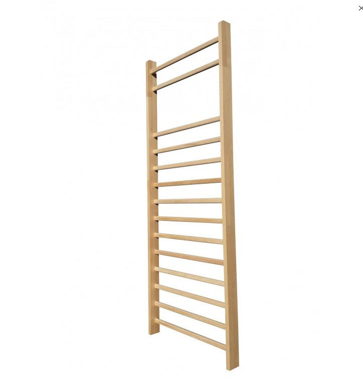 Wooden Freestanding Gymnastic Swedish Ladder 35x7x110in